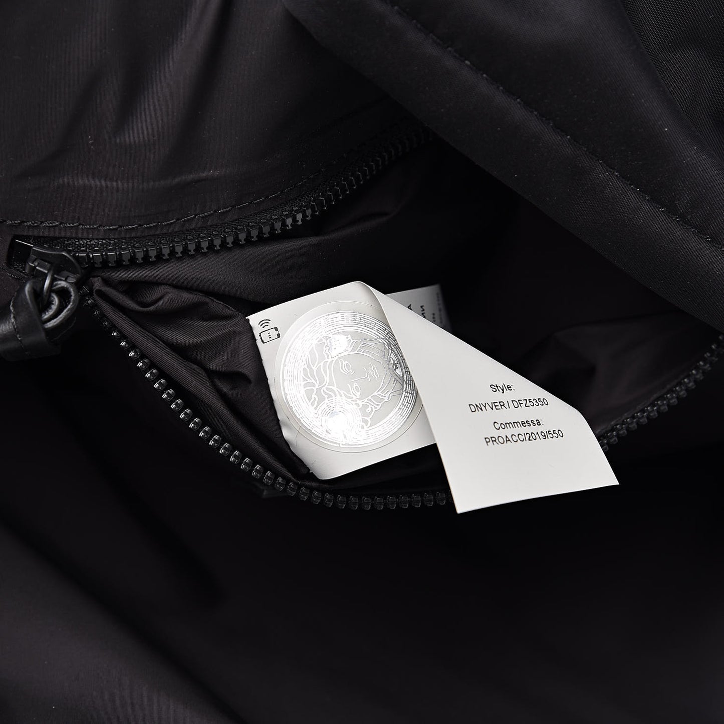 Nylon 90's Logo Backpack Black