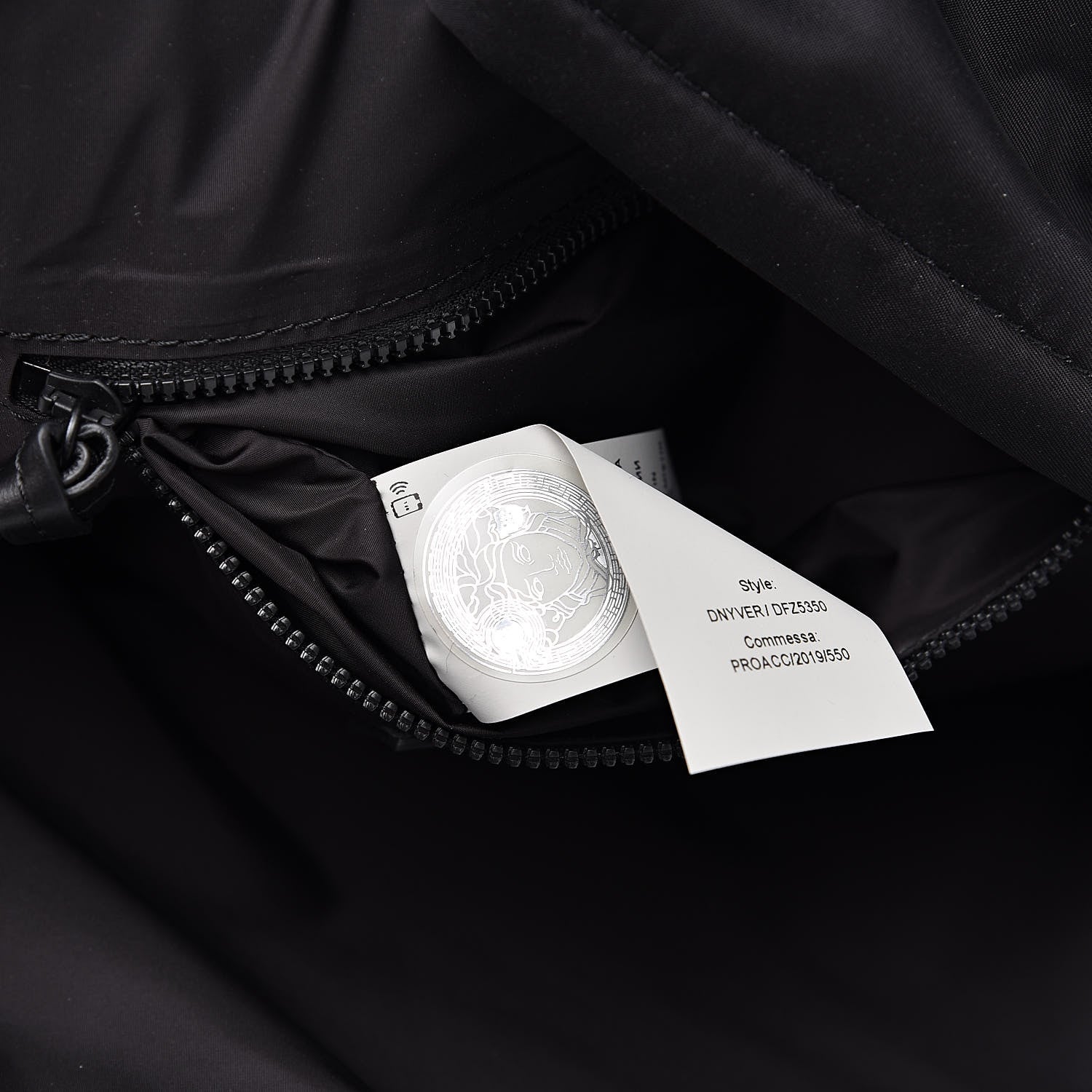Versace Nylon 90's Logo Backpack Black 7 of 9