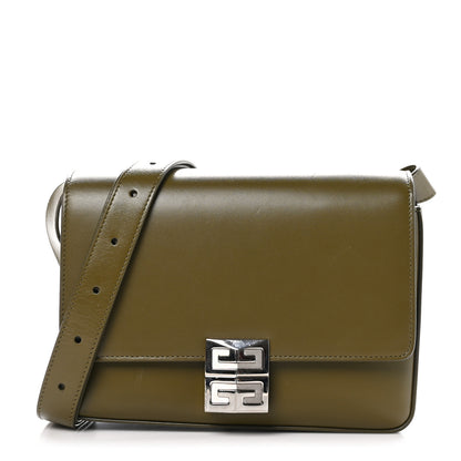 Givenchy Box Calfskin Medium 4G Shoulder Bag Dark Khaki 1 of 9