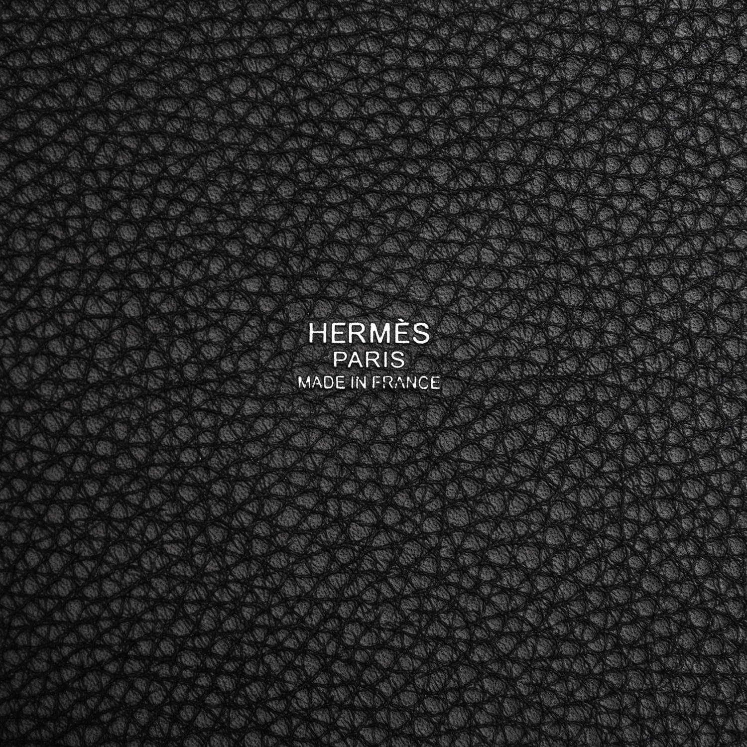 Hermes Taurillon Clemence Monochrome Picotin Lock 18 PM Black 6 of 13