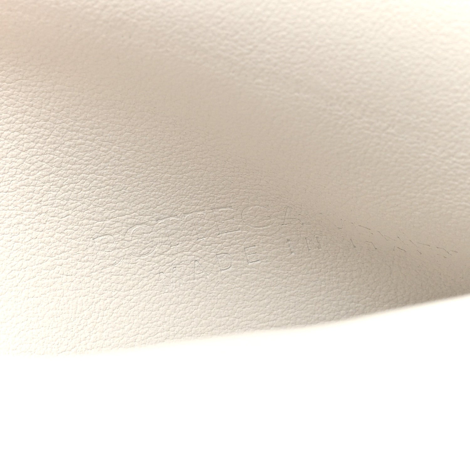 Bottega Veneta Lambskin BV Trine Clutch Bianco 6 of 9