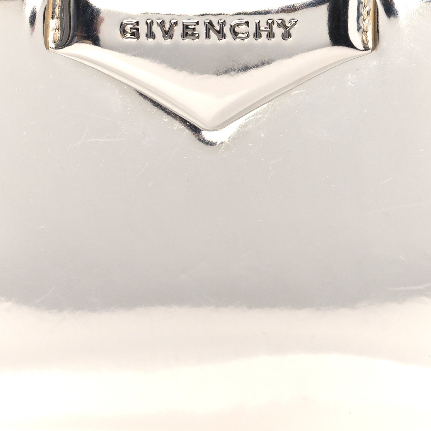 Givenchy Polyurethane Nano Antigona Silver 6 of 8