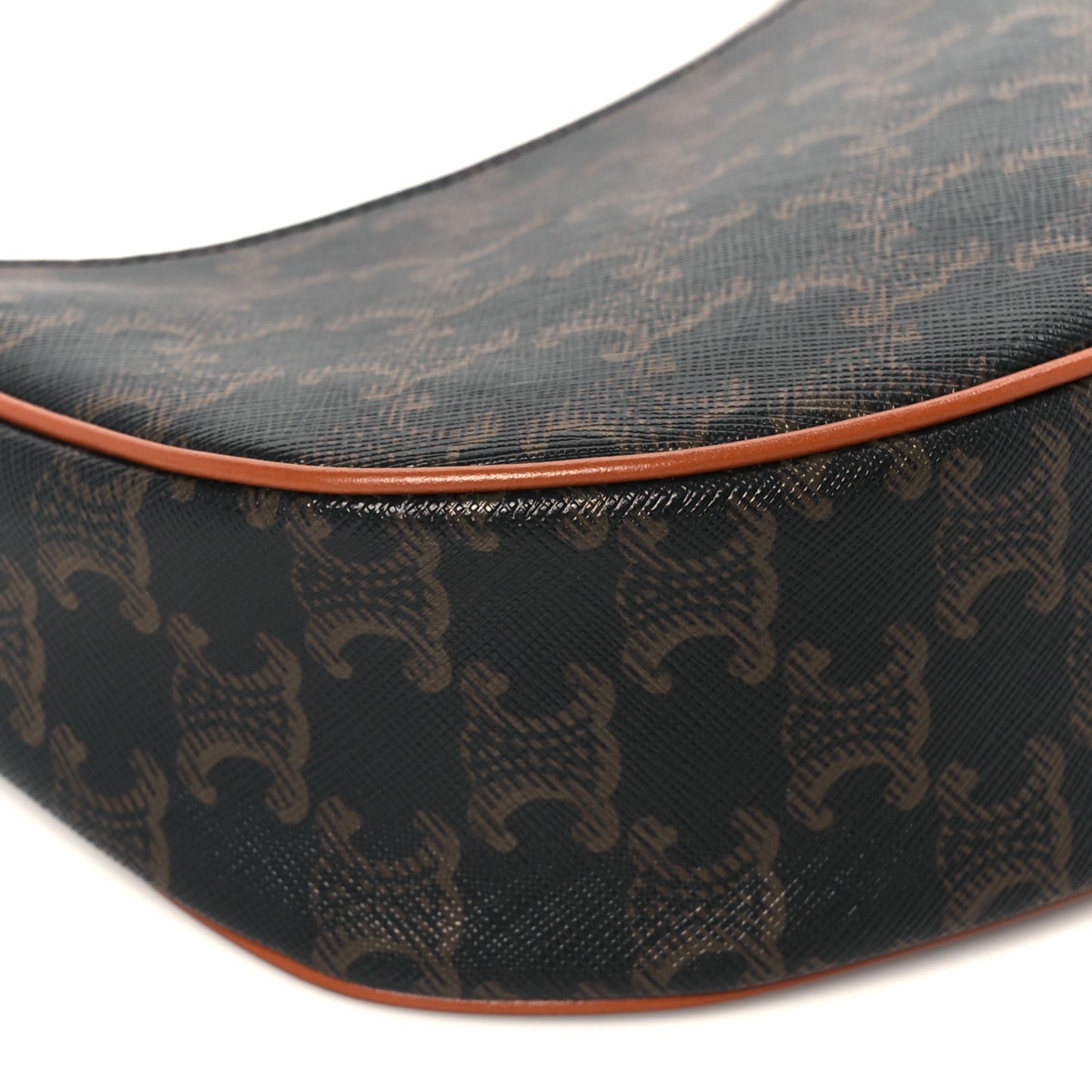 Triomphe Canvas Calfskin Ava Shoulder Bag Tan