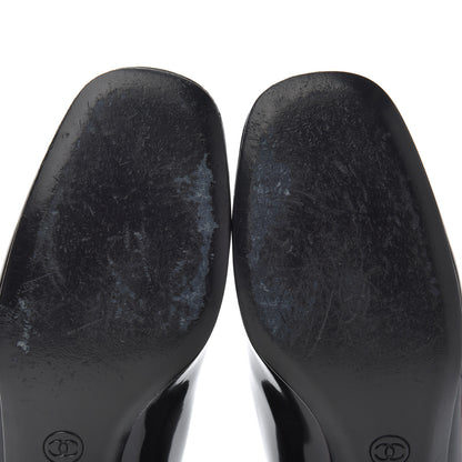 Chanel Patent Low Heel Ballerina Pumps 39.5 Black 9 of 16