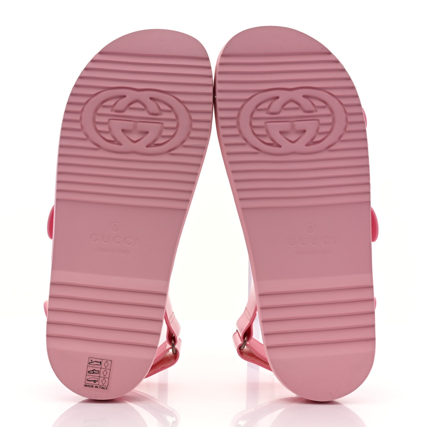 Gucci Rubber Mini Double G Womens Isla Dad Sandals 42 Wild Rose 5 of 9