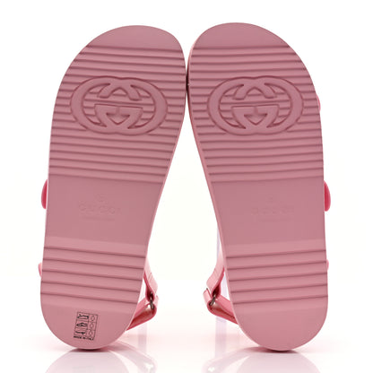 Gucci Rubber Mini Double G Womens Isla Dad Sandals 42 Wild Rose 5 of 9