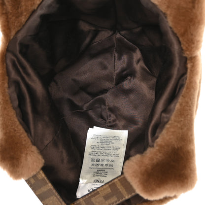 Fendi Shearling Zucca Hat Brown 6 of 7