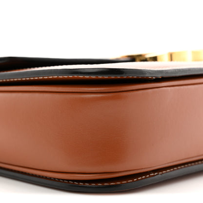 Celine Triomphe Canvas Calfskin Medium Triomphe Bag Tan 9 of 10