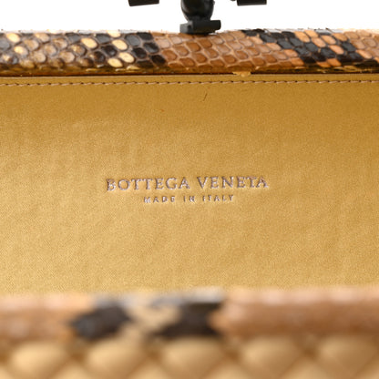 Bottega Veneta Satin Intreccio Impero Ayers Stretch Knot Clutch Camel 6 of 7