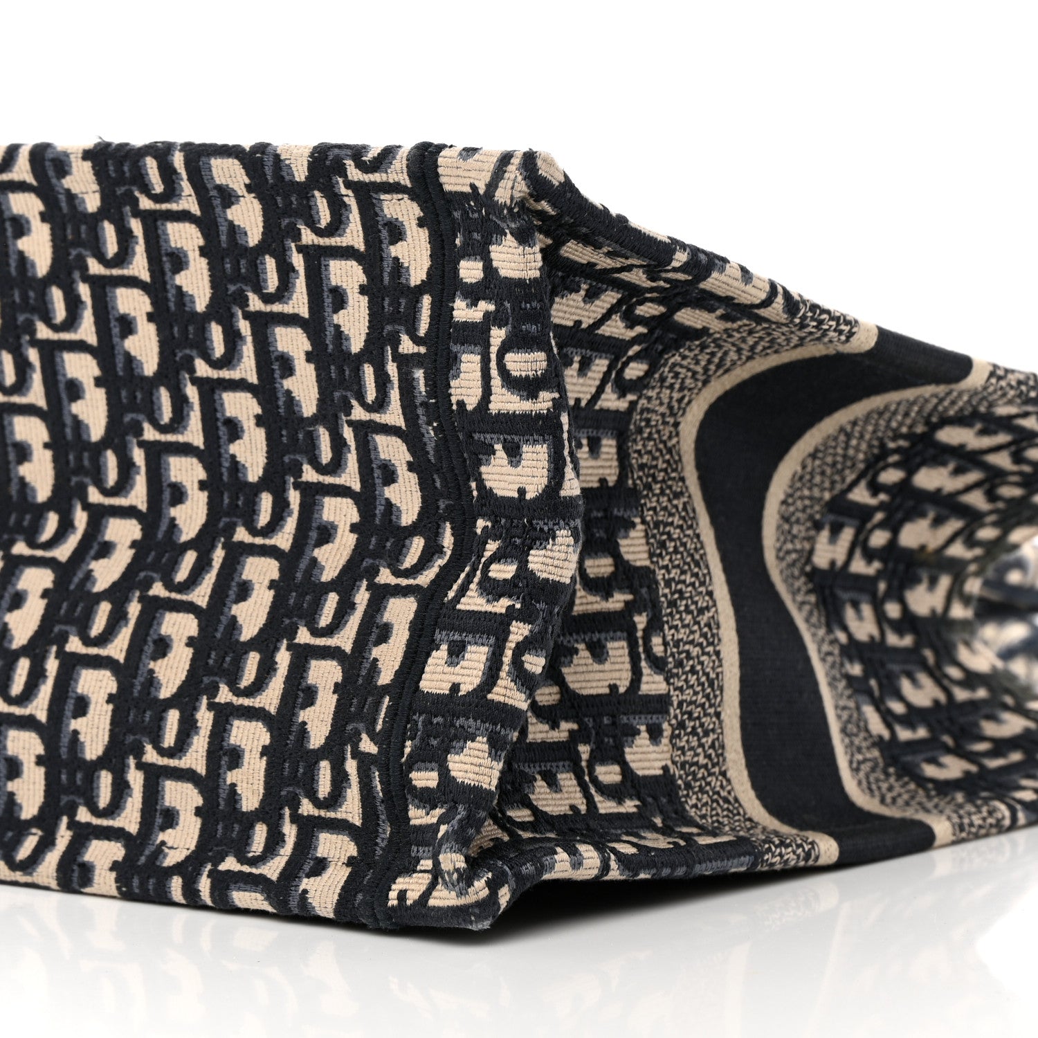 Christian Dior Oblique Medium Book Tote Blue Multicolor 10 of 12