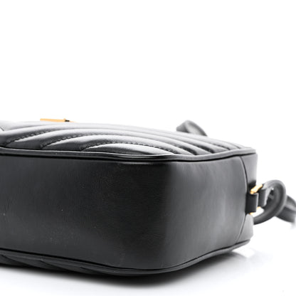 Saint Laurent Calfskin Matelasse Monogram Lou Camera Bag Black 10 of 11