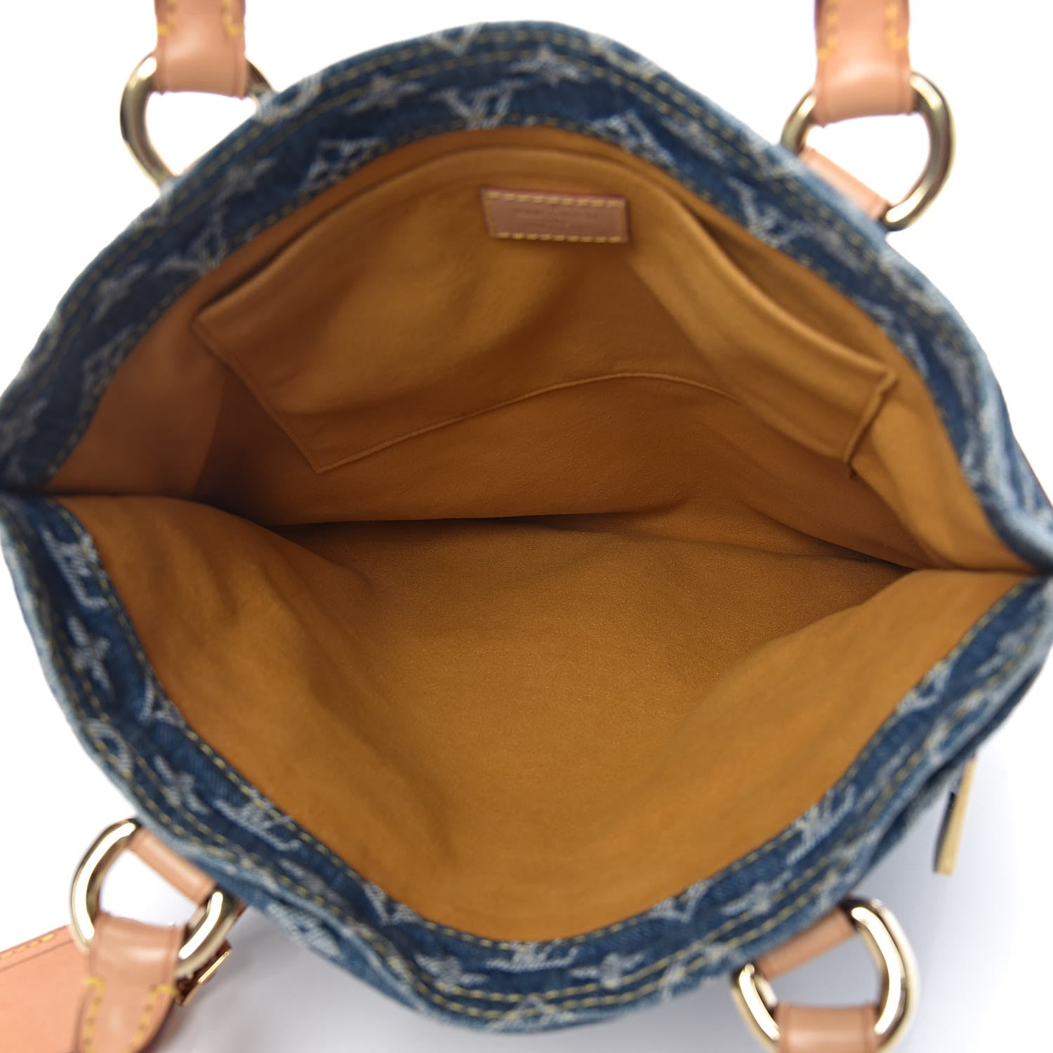 Louis Vuitton Monogram Denim Sac Plat Blue 5 of 12