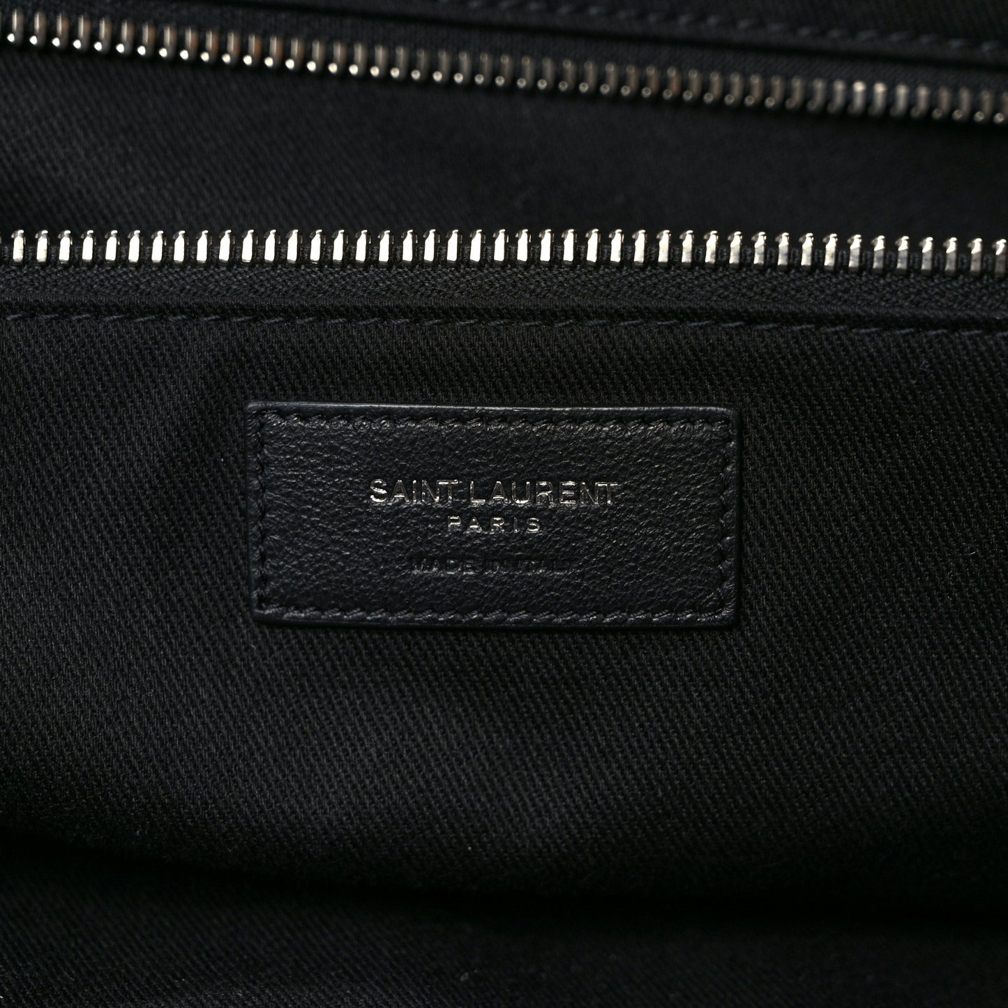 Grained Calfskin Giant Bowling Bag Black