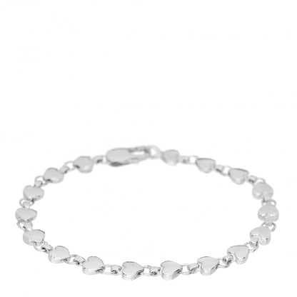 Tiffany Sterling Silver Heart Link Bracelet 1 of 4