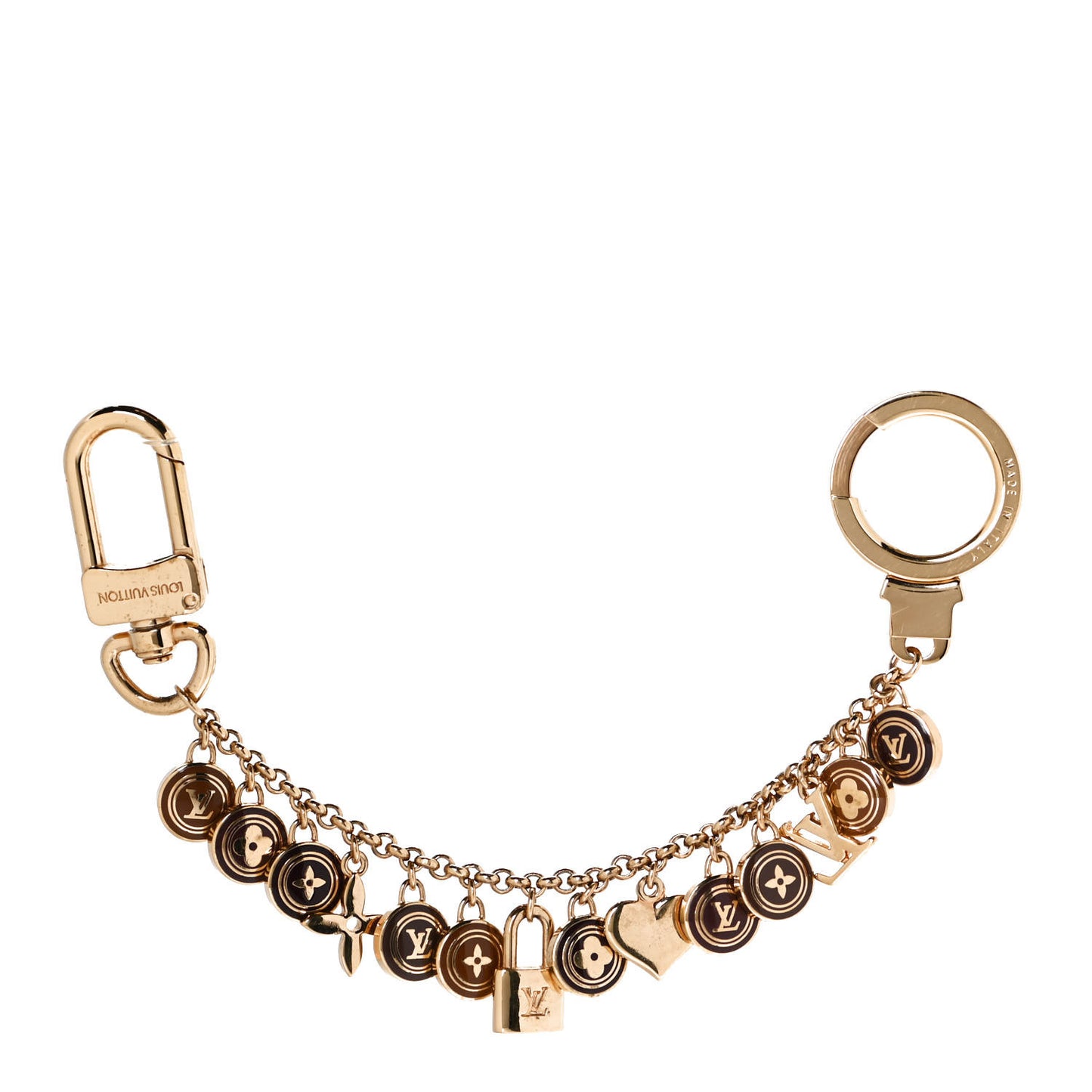 Pastilles Key Chain Bag Charm Brown