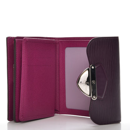 Louis Vuitton Epi Joey Wallet Cassis 5 of 9