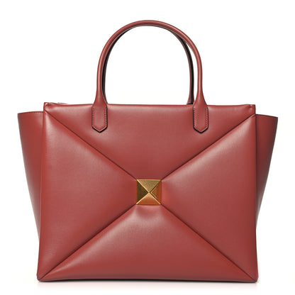 Valentino Garavani Nappa Large One Stud Handbag Gingerbread 1 of 9