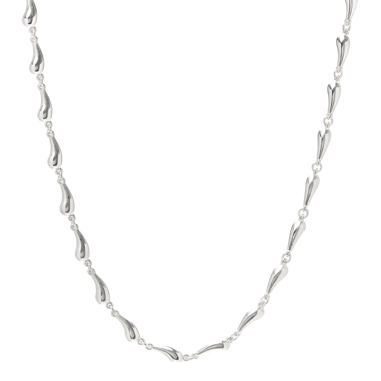 Tiffany Sterling Silver Elsa Peretti Teardrop Pendant Necklace 1 of 5