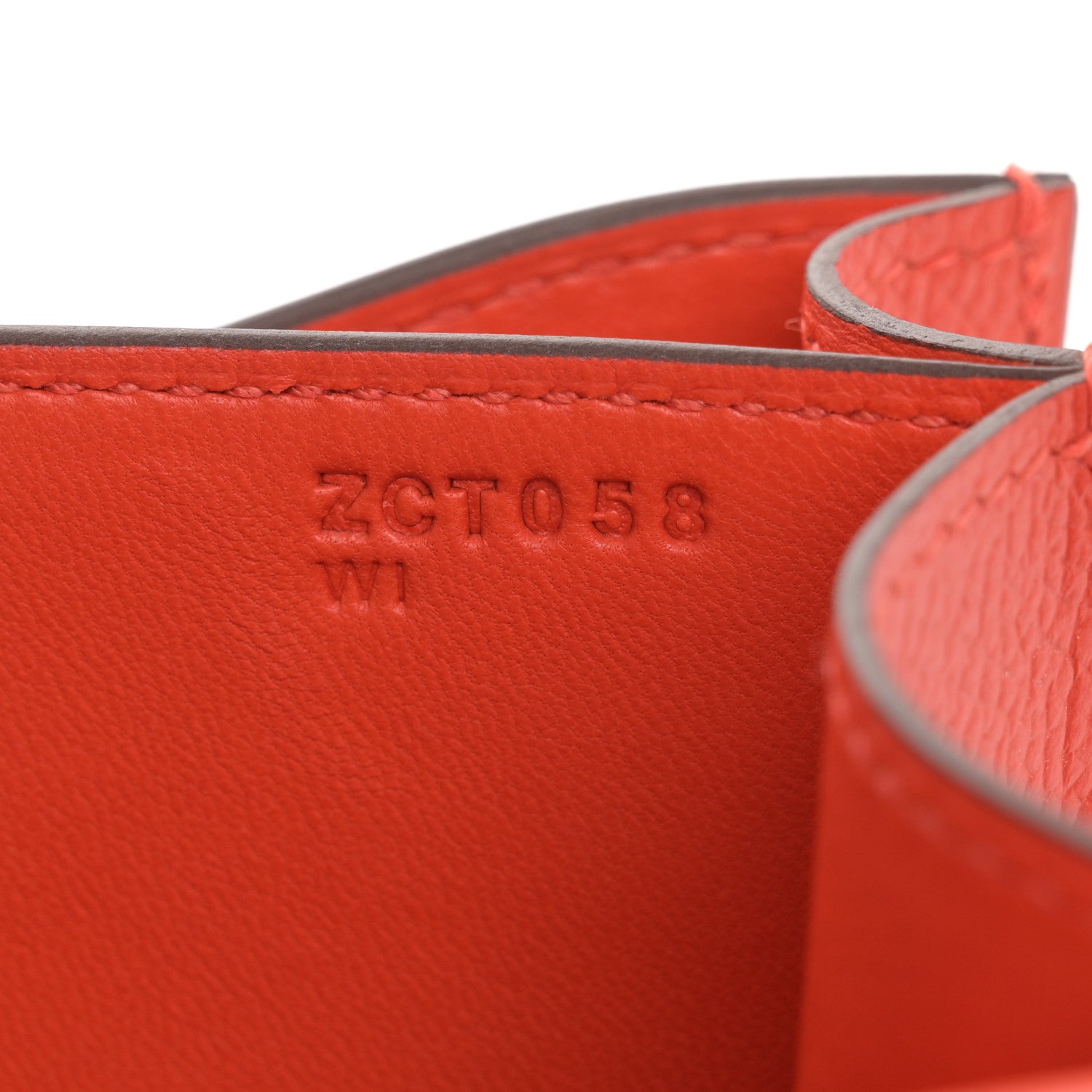 Hermes Epsom Enamel Constance 18 Capucine Sanguine 7 of 11