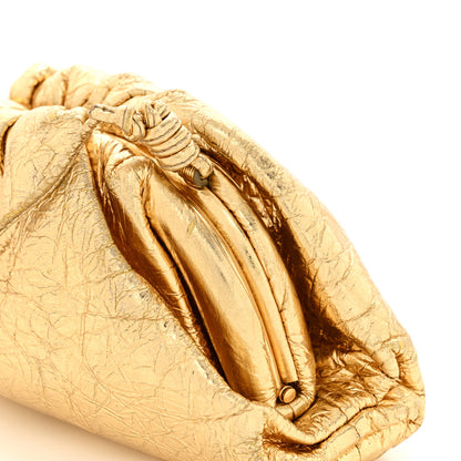 Bottega Veneta Metallic Crushed Calfskin The Mini Pouch Gold 14 of 15