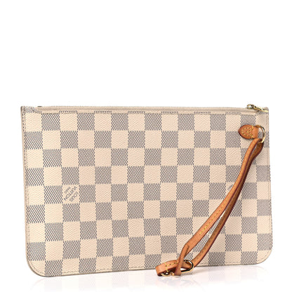 Louis Vuitton Damier Azur Neverfull MM GM Pochette 2 of 11