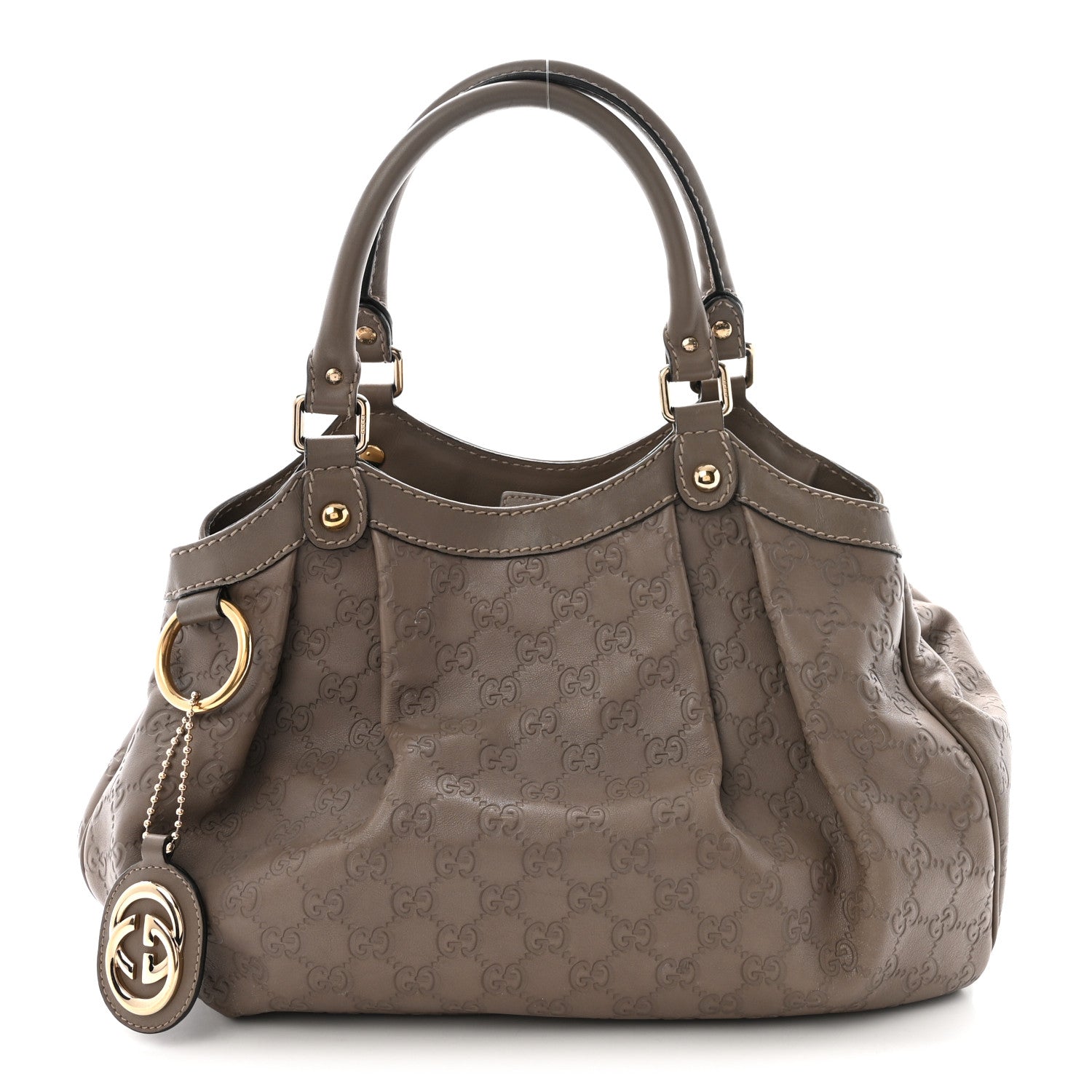 Gucci Guccissima Medium Sukey Tote Taupe 1 of 9