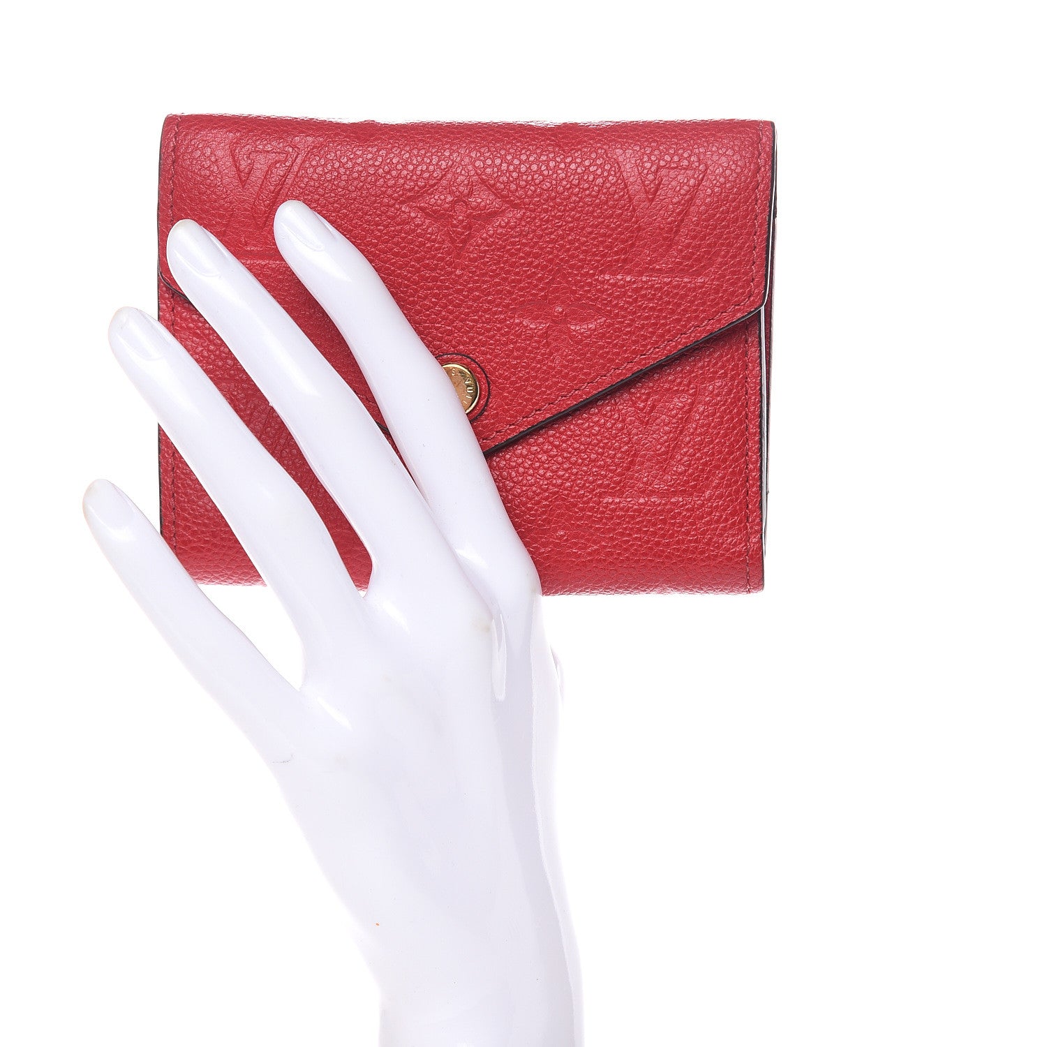 Louis Vuitton Empreinte Victorine Wallet Scarlet 2 of 9