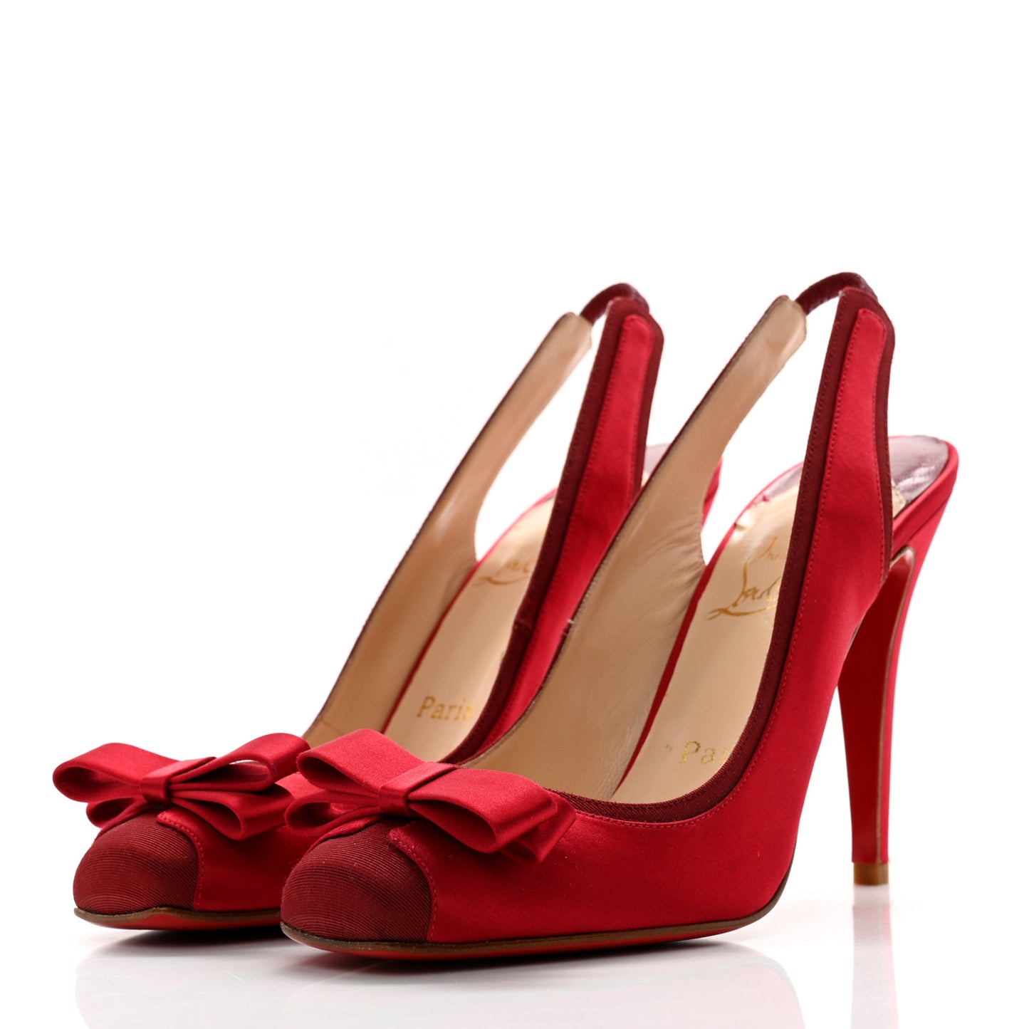 Crepe Satin Nooka 100 Pumps 39 Red