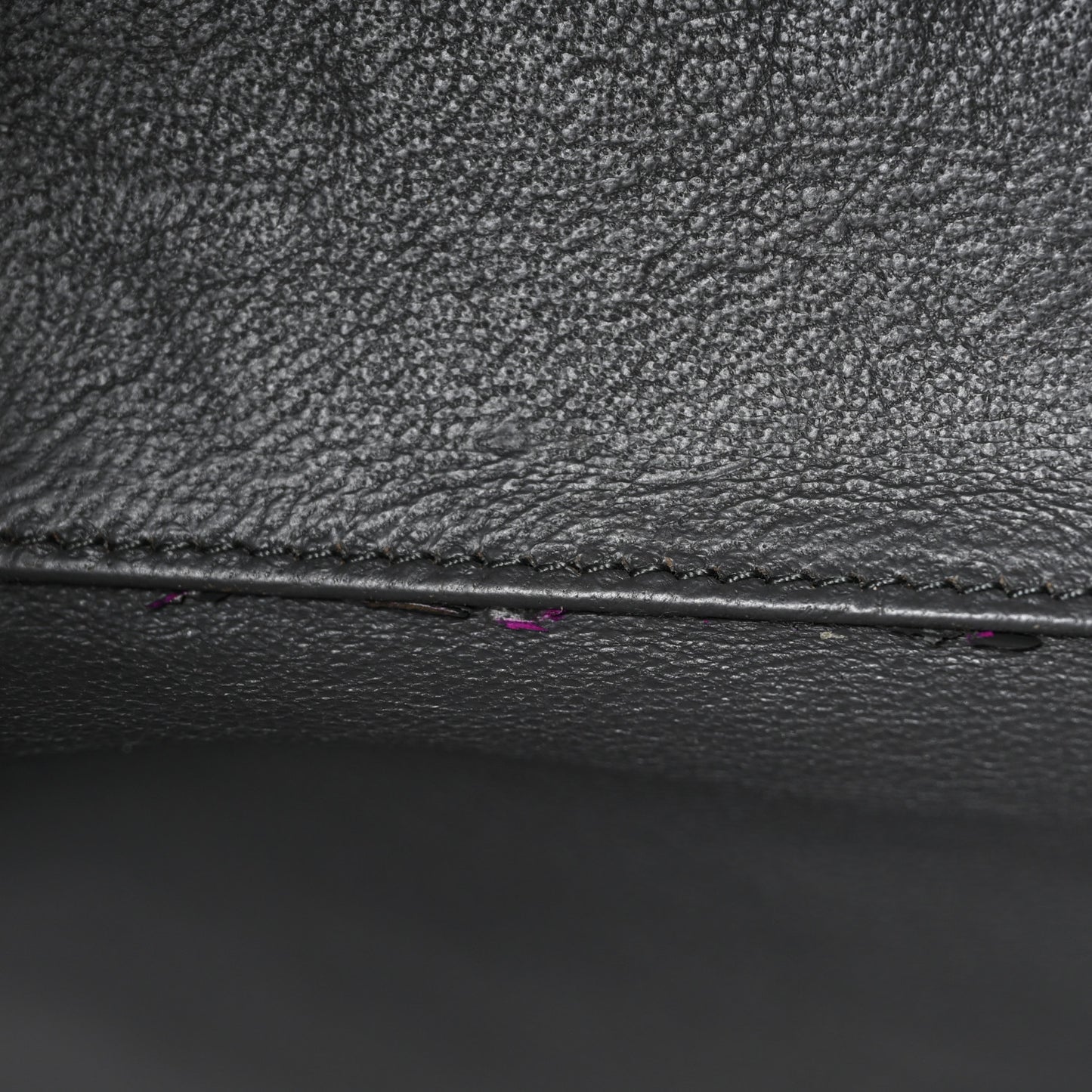 Baby Grained Calfskin Nubuck Nano Tri-Color Luggage Fuchsia