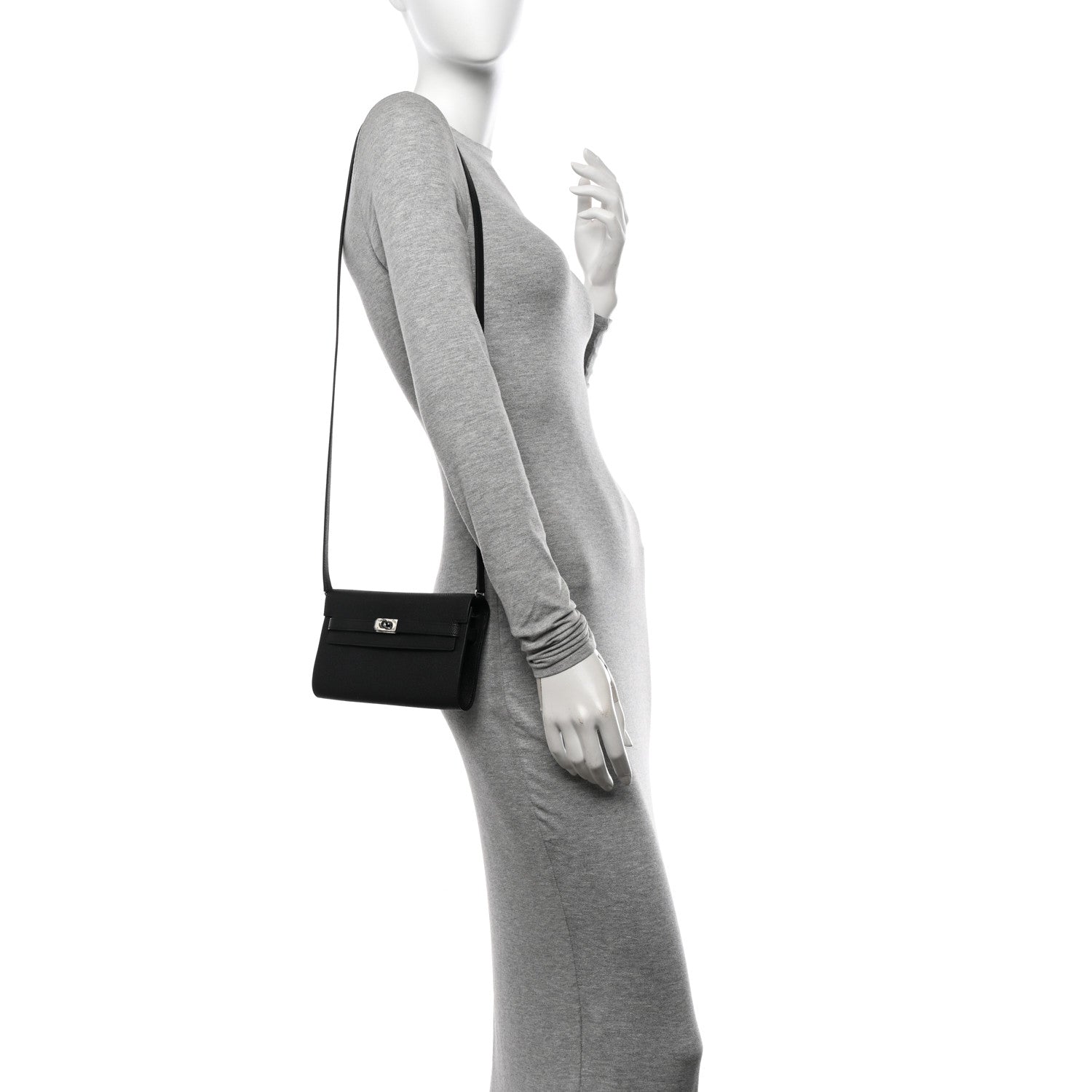 Hermes Epsom Kelly Wallet To Go Black 3 of 10