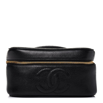 Chanel Caviar Vanity Cosmetic Case Black 1 of 21