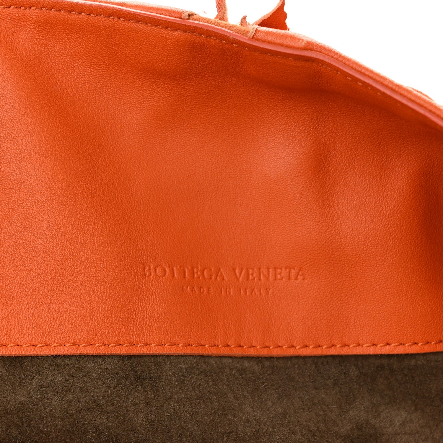 Bottega Veneta Nappa Intrecciato Large Franges Shoulder Bag Tangerine 5 of 10