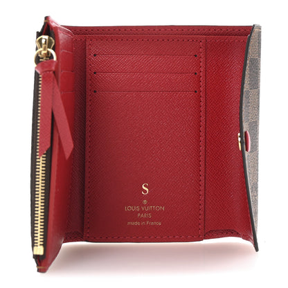 Louis Vuitton Damier Ebene Victorine Wallet Red 5 of 7