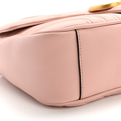 Gucci Calfskin Matelasse Small GG Marmont Shoulder Bag Perfect Pink 9 of 13