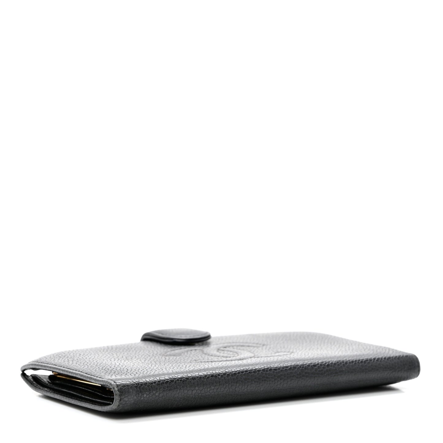 Caviar Timeless CC French Long Wallet Black