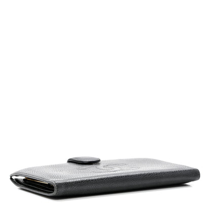 Chanel Caviar Timeless CC French Long Wallet Black 4 of 10