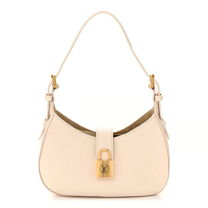 Louis Vuitton Grained Calfskin Low Key Shoulder Bag Limestone Gray 1 of 11