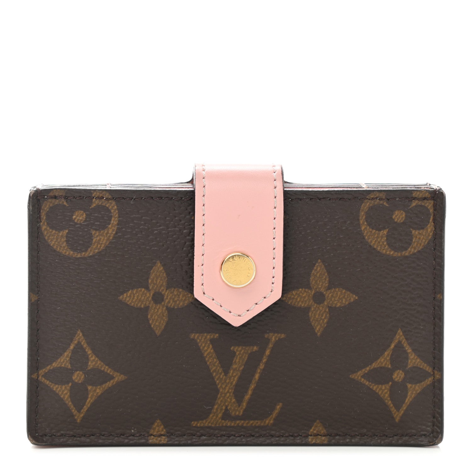Louis Vuitton Monogram Gusset Card Holder Rose Ballerine 1 of 8