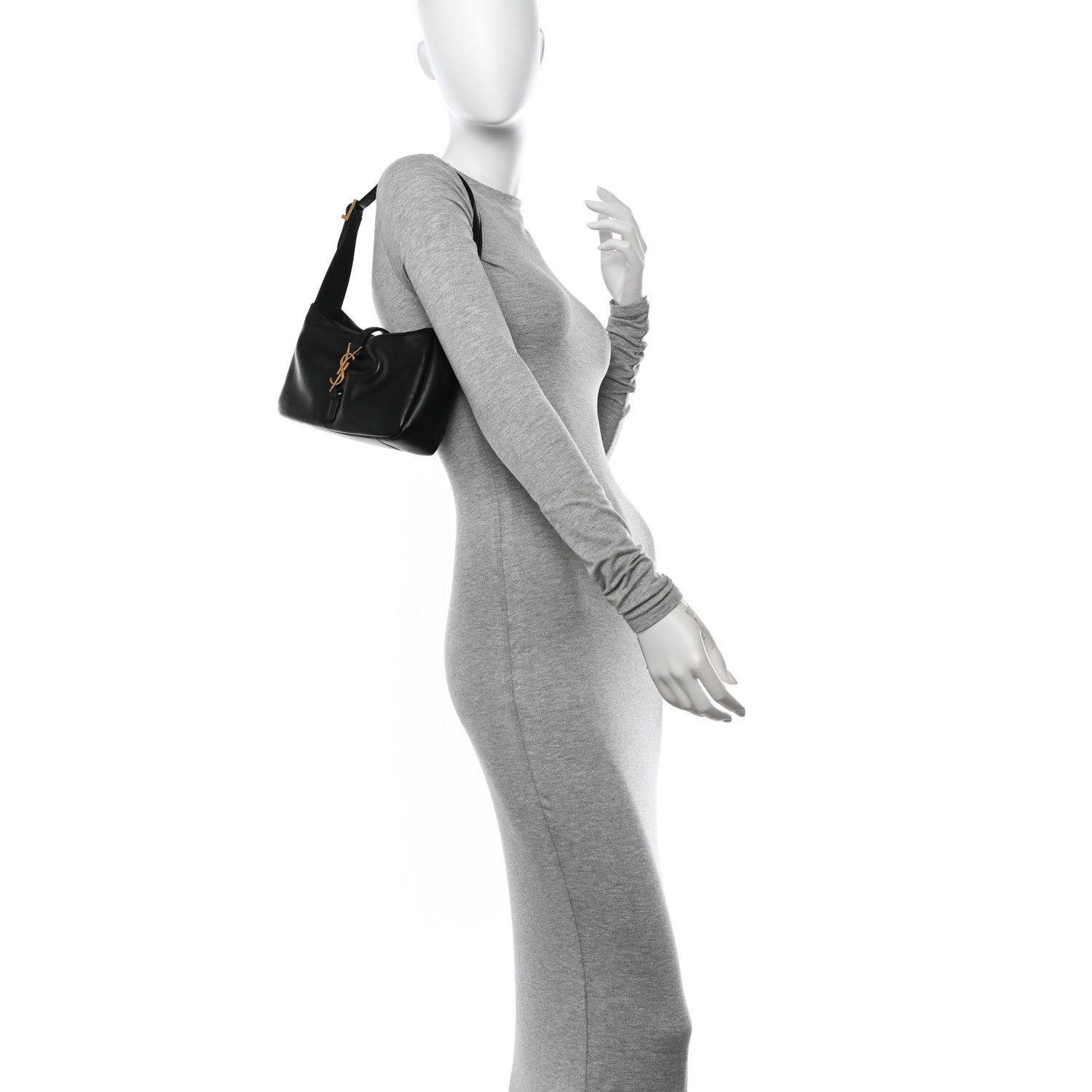 Saint Laurent Padded Lambskin Le 5 A 7 Hobo Black 2 of 11