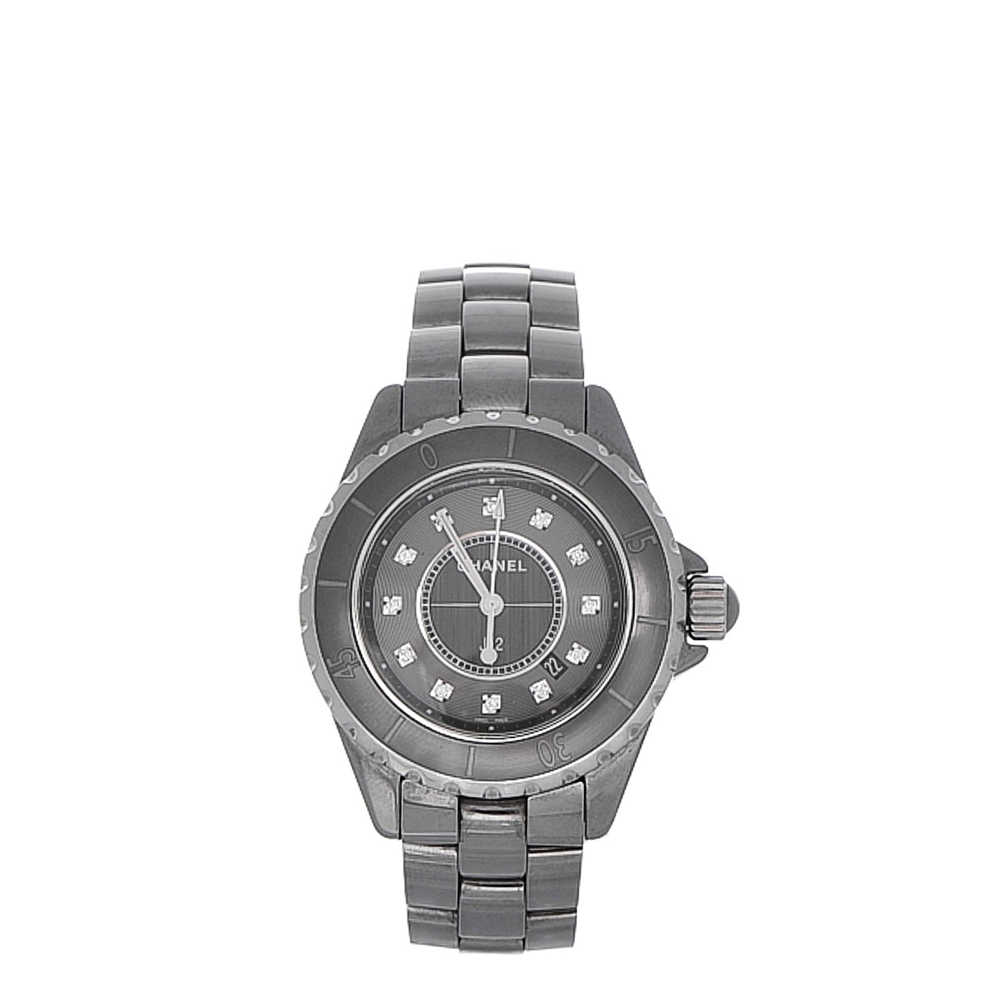 Titanium Ceramic Diamond 33mm J12 Quartz Watch