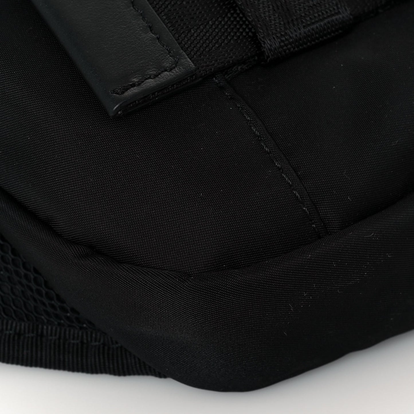 Nylon Palazzo Medusa Belt Bag Black
