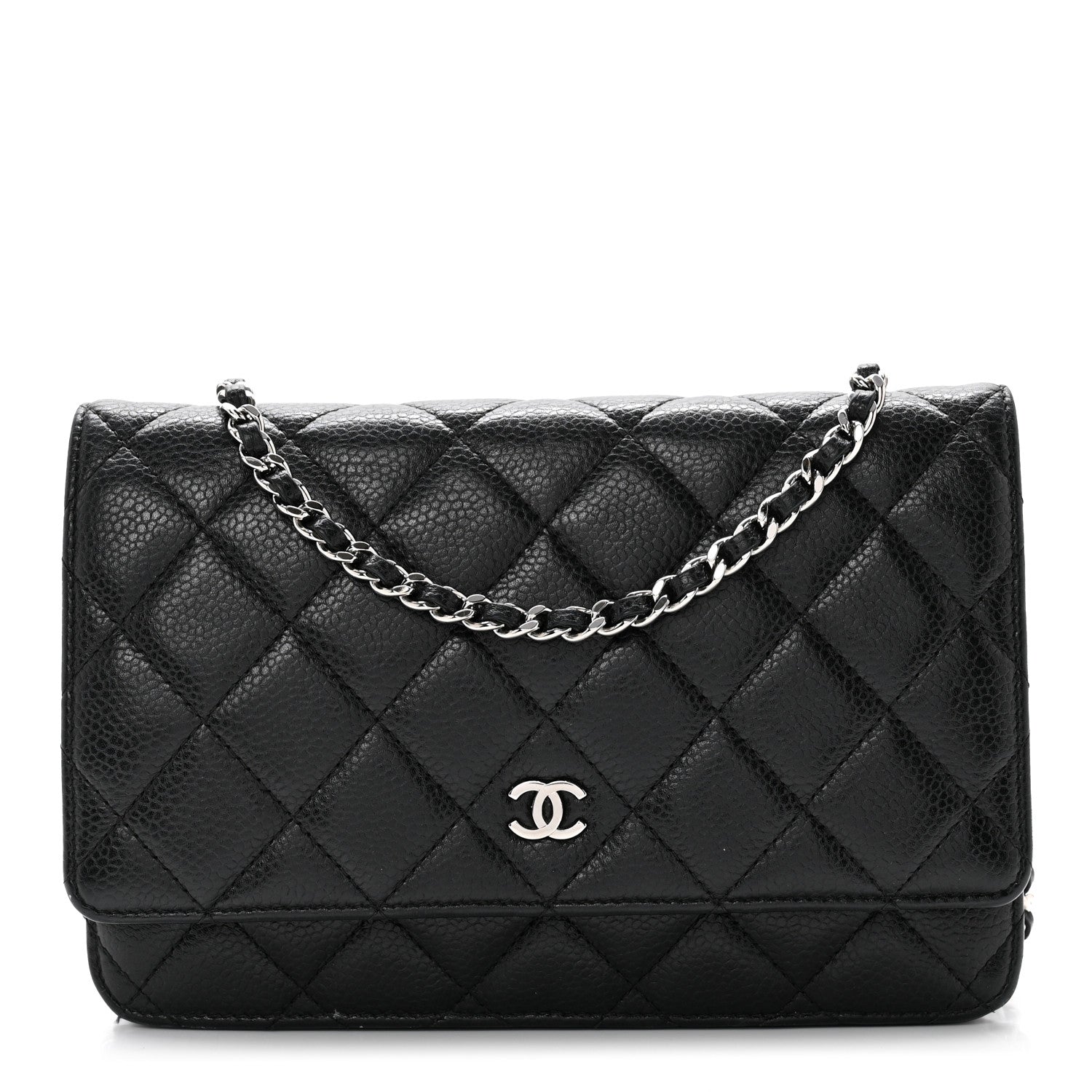 Chanel Caviar Quilted Wallet on Chain WOC Black 1 of 8