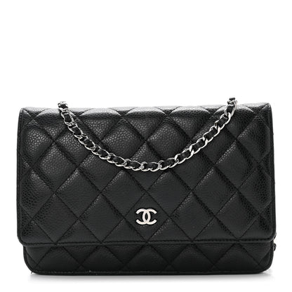 Chanel Caviar Quilted Wallet on Chain WOC Black 1 of 8