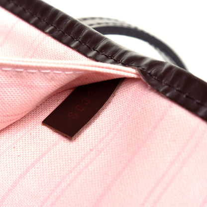 Louis Vuitton Damier Ebene Neo Neverfull MM Rose Ballerine 8 of 14