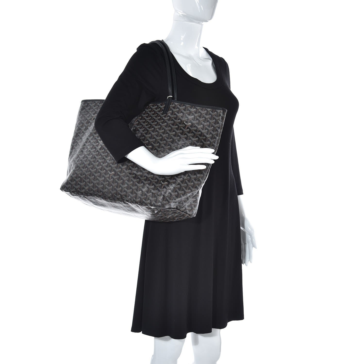 Goyard Goyardine Saint Louis GM Black 2 of 9