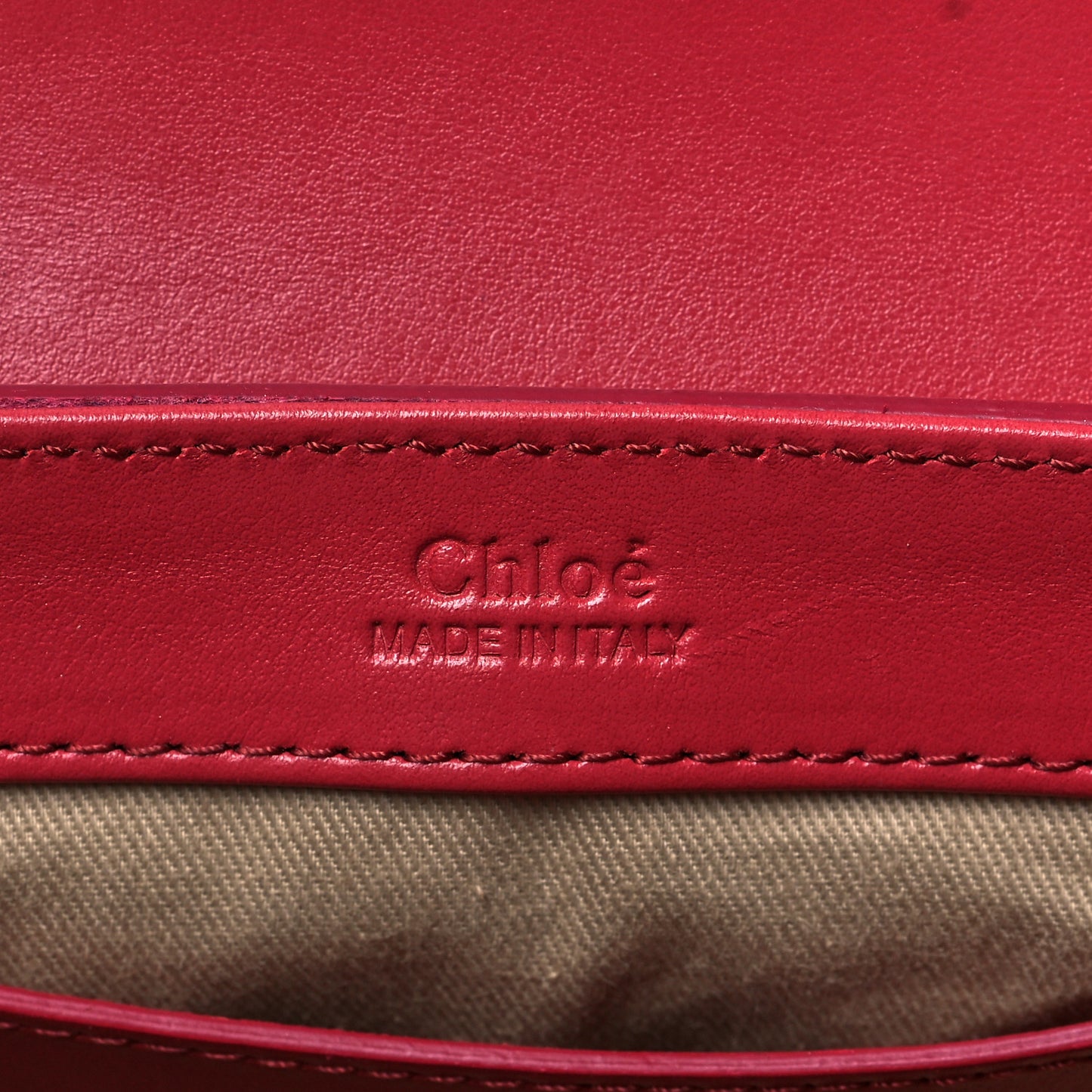 Shiny Calfskin Suede Mini C Double Carry Scarlet Pink