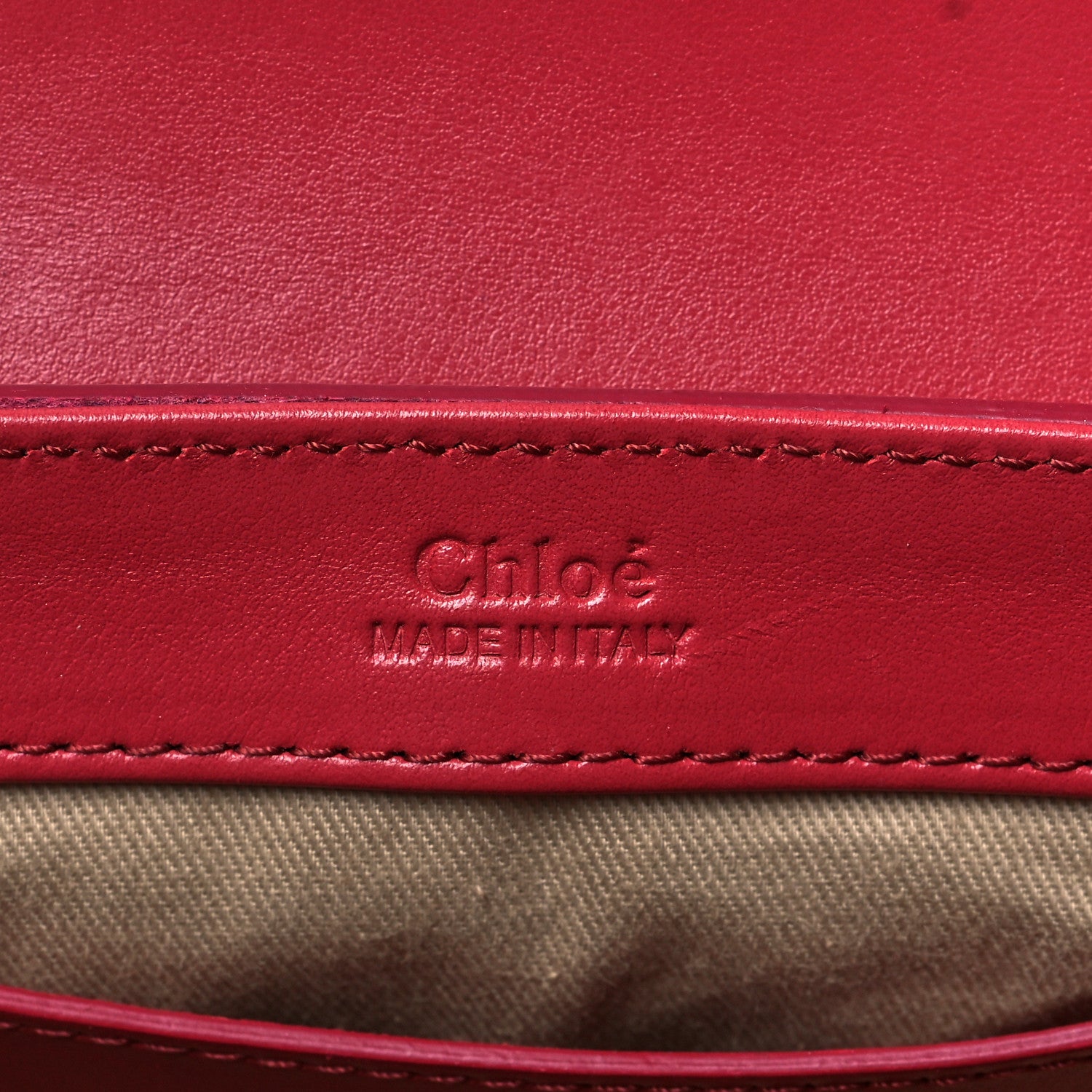 Chloe Shiny Calfskin Suede Mini C Double Carry Scarlet Pink 5 of 9