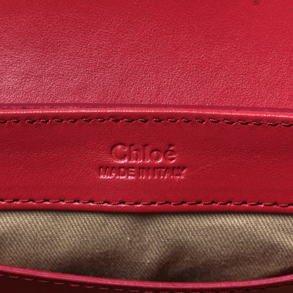 Chloe Shiny Calfskin Suede Mini C Double Carry Scarlet Pink 5 of 9