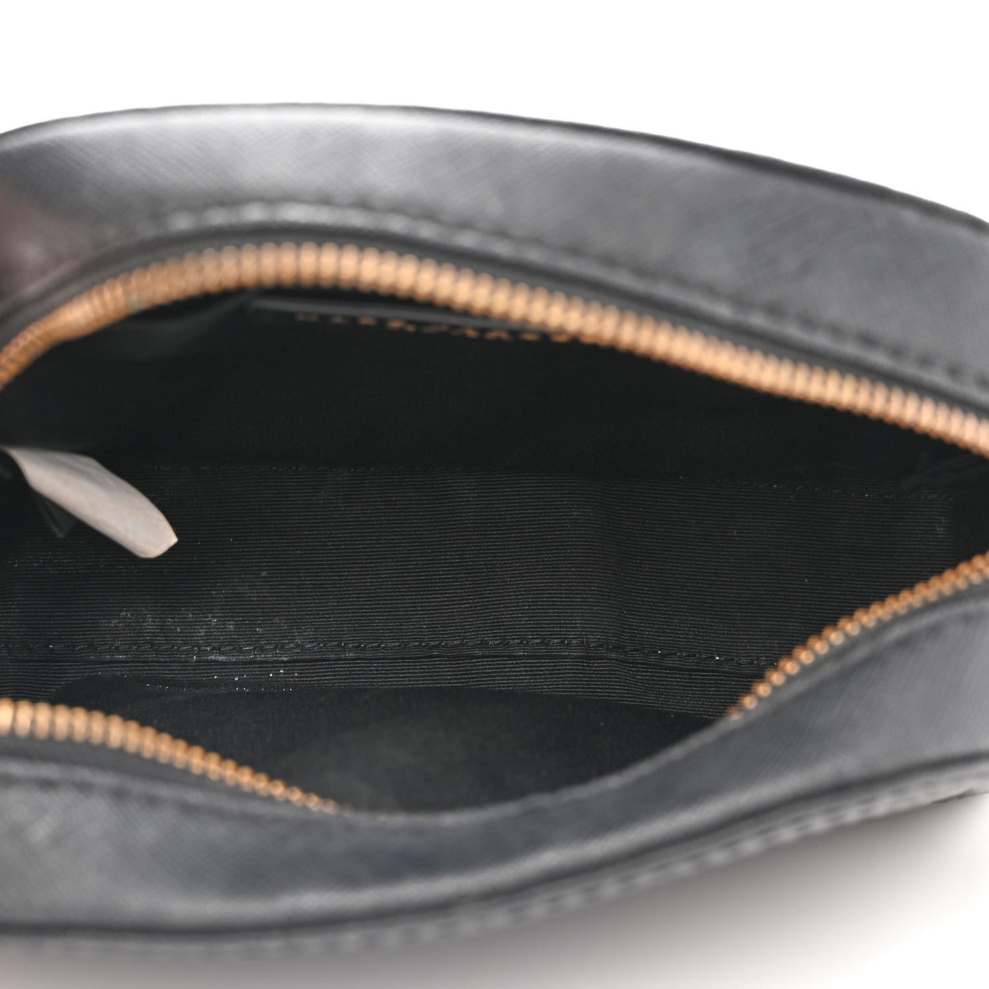 Saffiano Playback Boxed Dome Crossbody Black