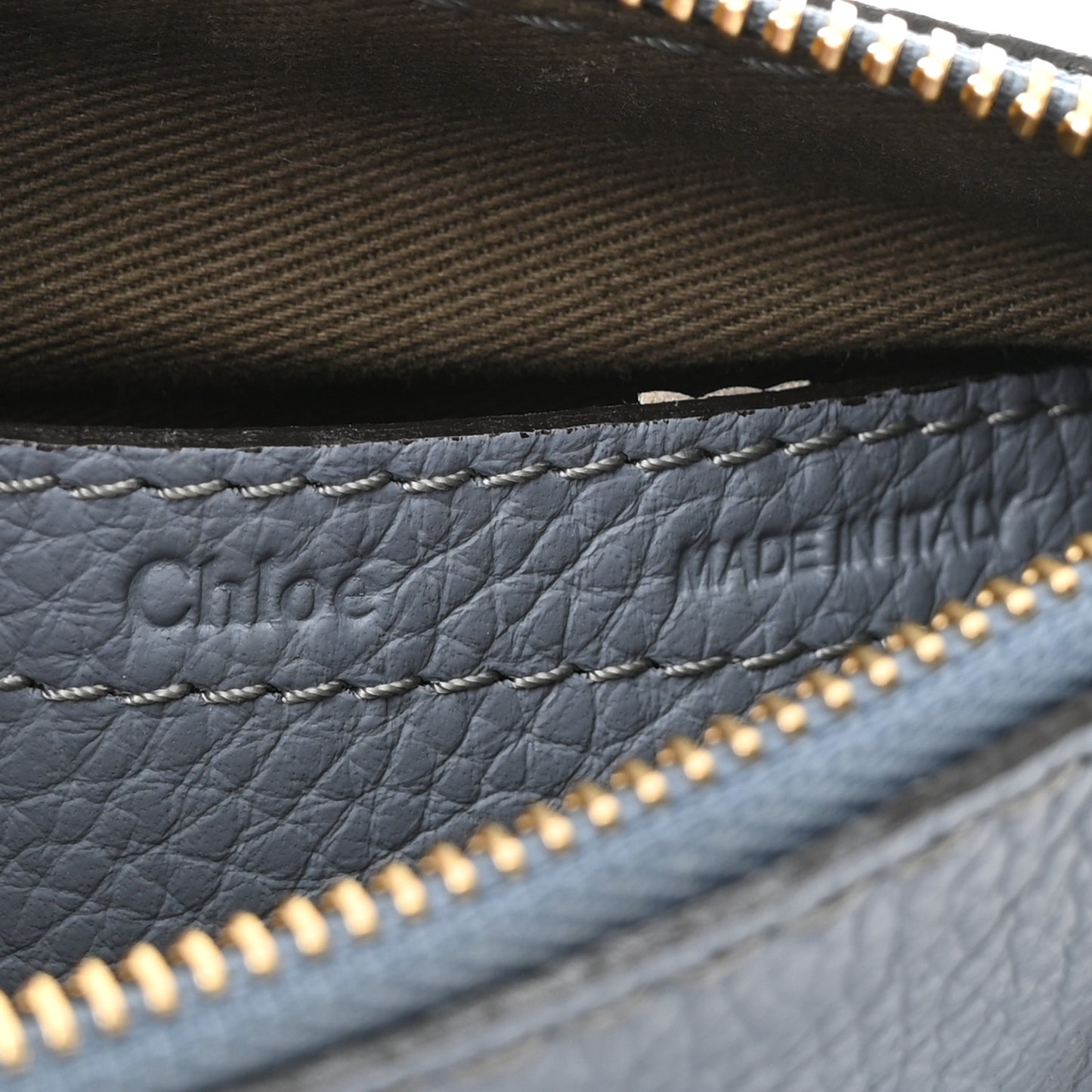 Calfskin Mini Marcie Satchel Washed Blue
